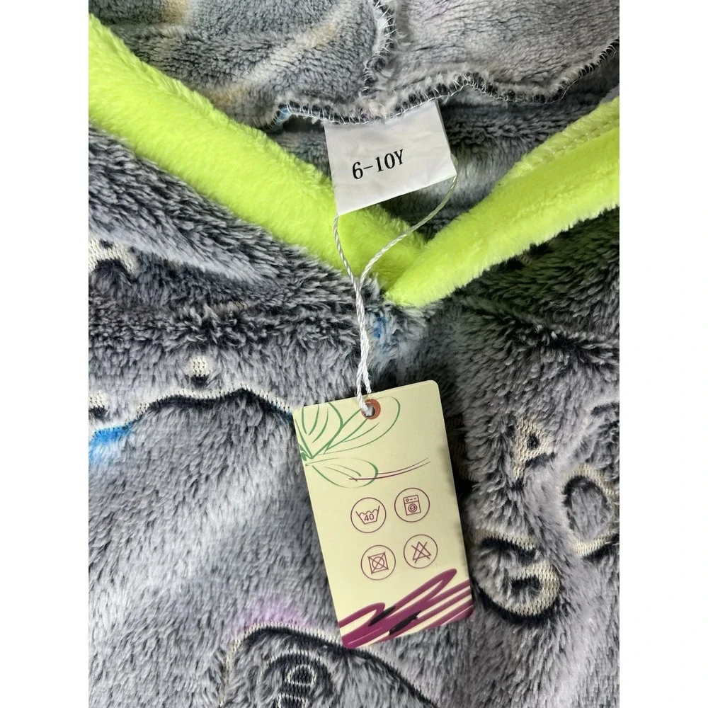 Glow in the Dark Game Controller Blanket Hoodies for Kids 6-10 Years